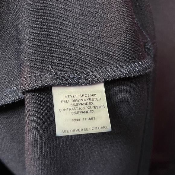 41 Hawthorn Elegant Navy and Pink Sleeveless Dress - Picture 2 of 4